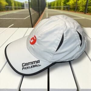 Gamma Pickleball Hat Cap Unisex Never Stop Playing Moisture Wicking White OS
